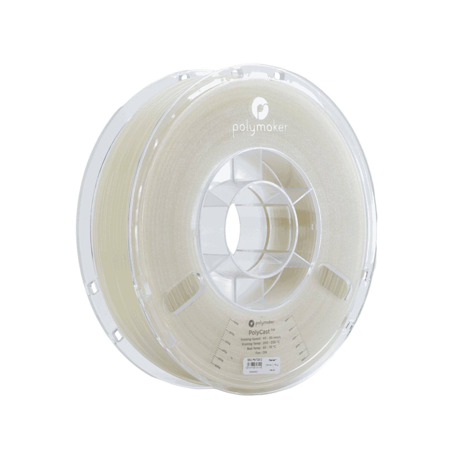 Septillion Polymaker PolyCast Filament Natural 2.85mm., 750g